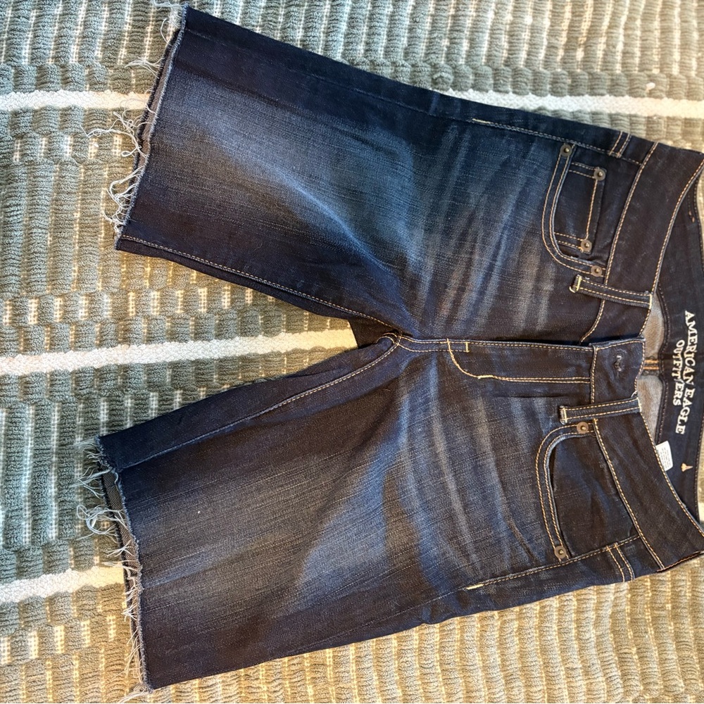 American Eagle Outfitters Dark Blue Jean Shorts